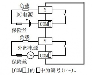三菱FX3U系列PLC輸出接線方法 三菱FX3U系列PLC輸出接線方法